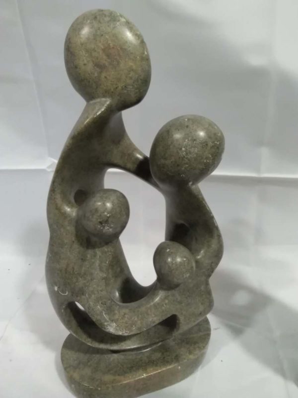 520 2 soap stone figures - Image 2