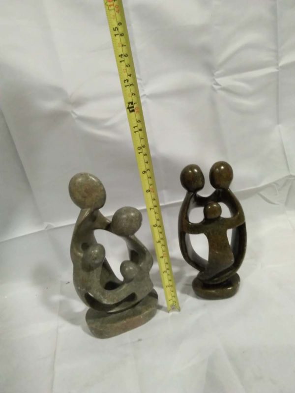 520 2 soap stone figures - Image 3