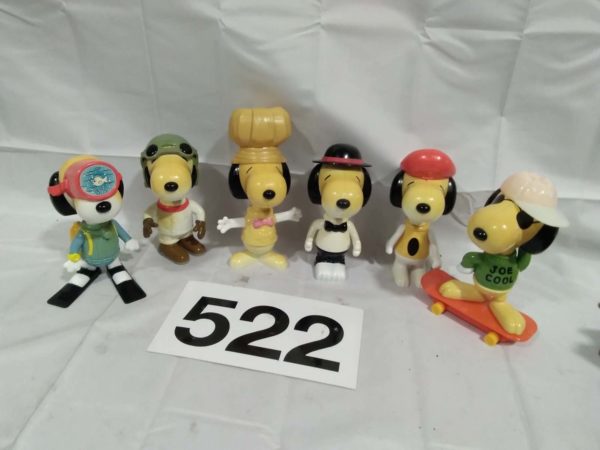 lot 522 6 x Snoopy McDonalds 2000 collectors toys - Image 2