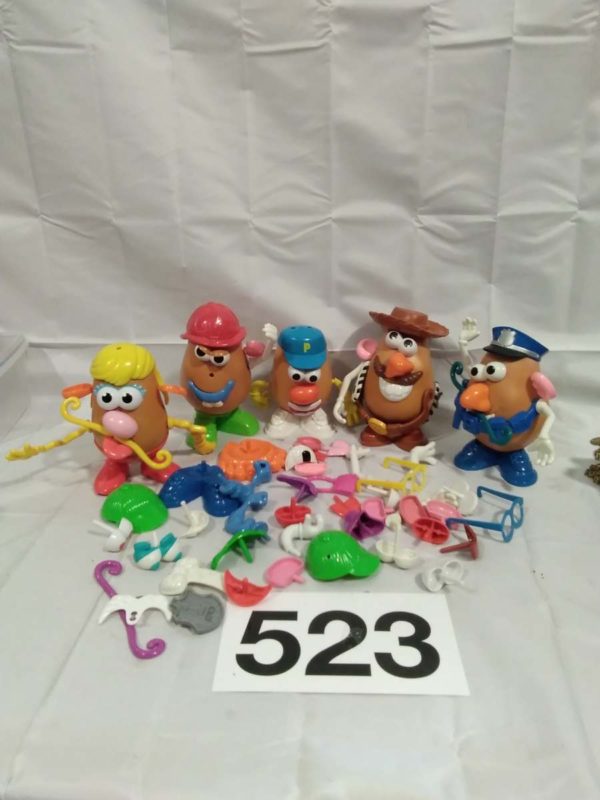 lot 523 collection of Mr Potatoe Head & accessories