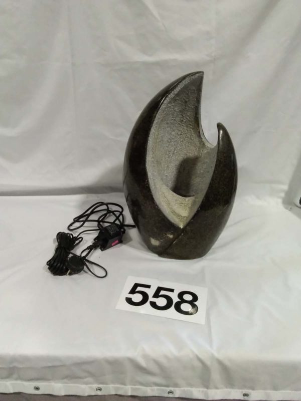 lot 558 water feature shaped like an egg