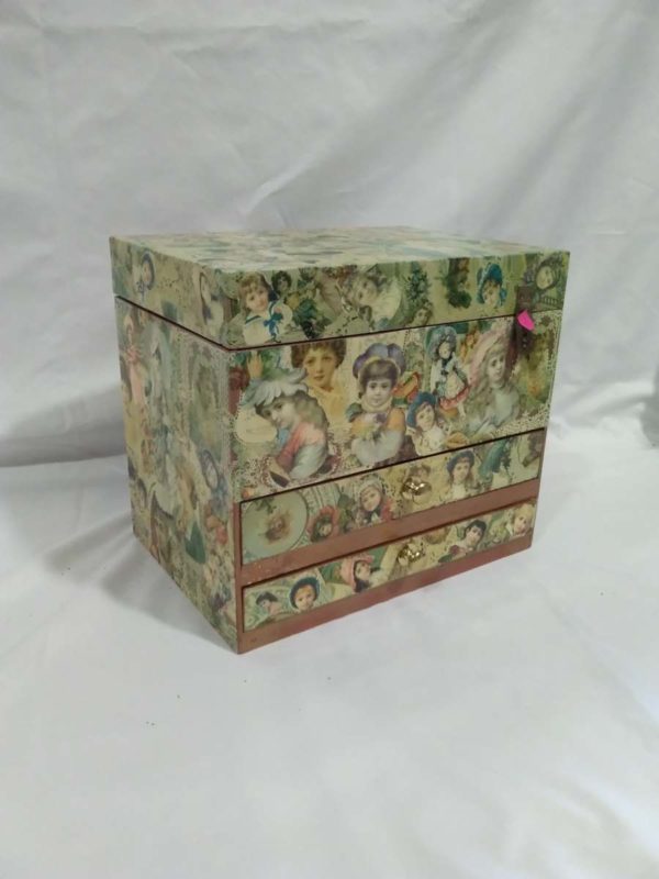 lot 569 decoupaged box - Image 5