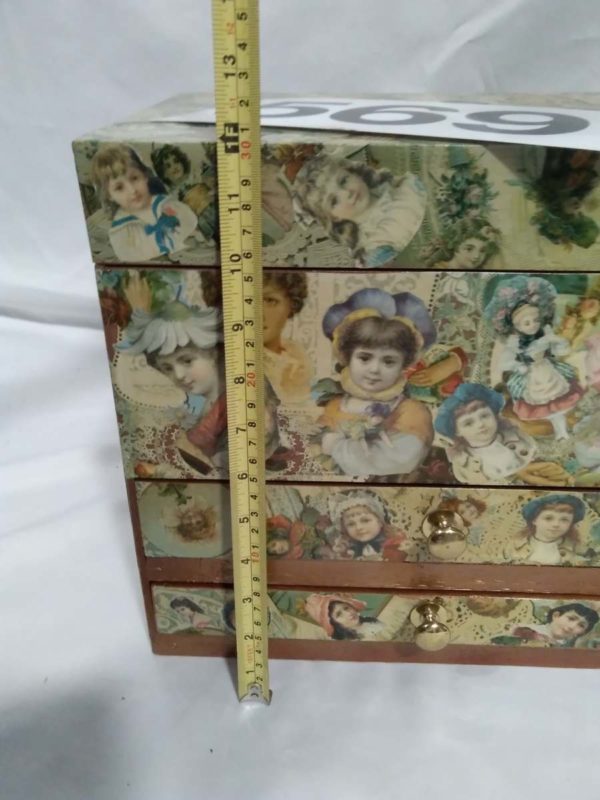 lot 569 decoupaged box - Image 3