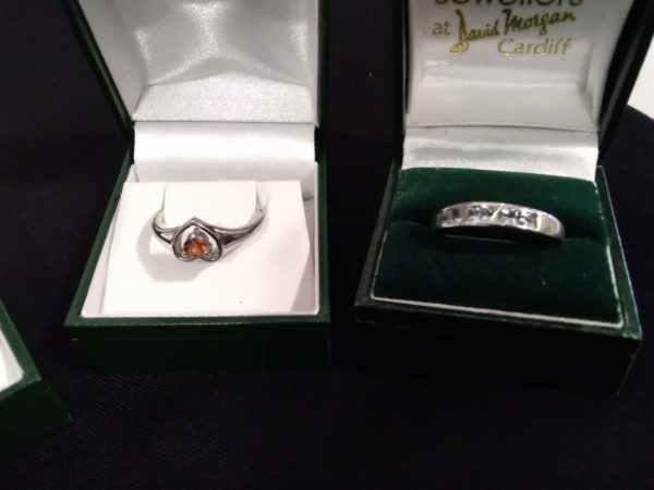 lot 301 5 sterling silver rings (boxes not included) - Image 2