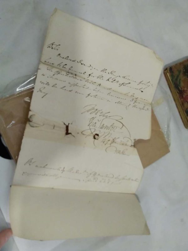 lot 313 antique  letter and autograph books - Image 2