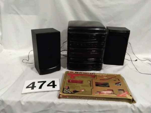 lot 474 Alba Hifi stereo with speakers