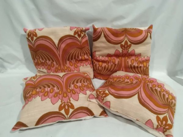 lot 476 1970’s material Cushions - Image 2