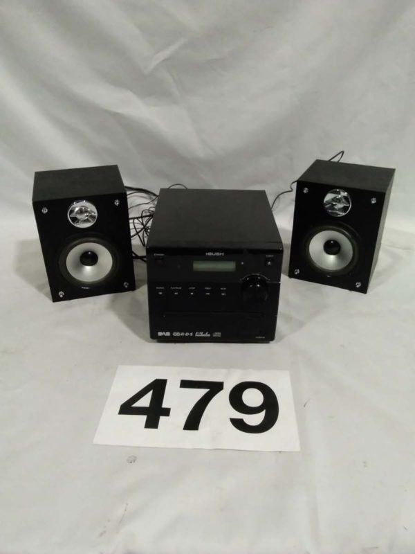 lot 479 DAB CD Player & speakers, remote