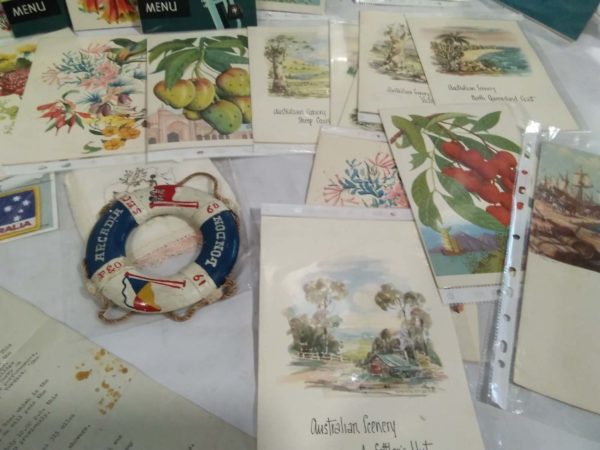 lot 481 assorted Cruise menus 1959 -1960 Cunard, P&O etc, patches - Image 10