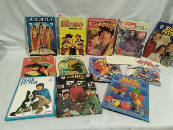 lot 482 vintage annuals inc Blue Peter