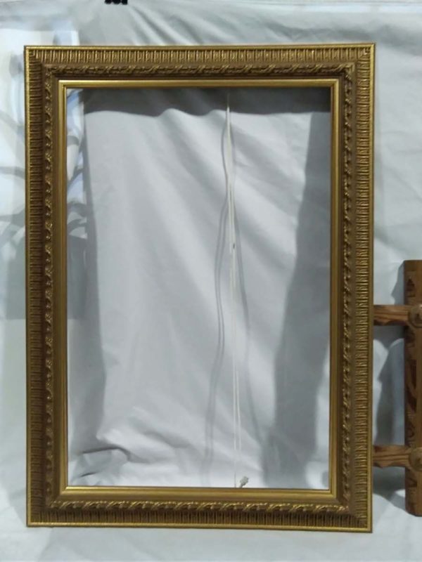 lot 487 gilt frame & oak vintage framed mirror - Image 2