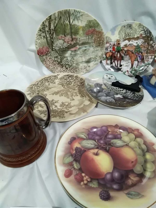 lot 523 collectors plates, Royal Worcester Egg Coddlers, Lord nelson pottery tankards etc - Image 2