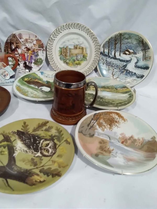 lot 523 collectors plates, Royal Worcester Egg Coddlers, Lord nelson pottery tankards etc - Image 6