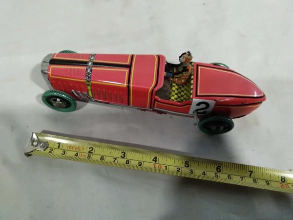 lot 533 tin plate Red racing car - Image 3