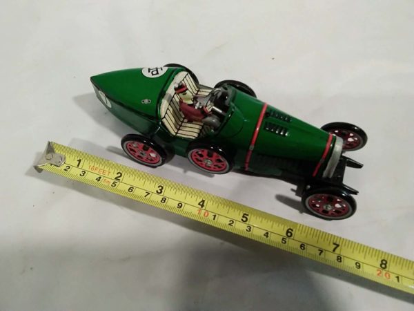 lot 535 tin plate green racing car - Image 3