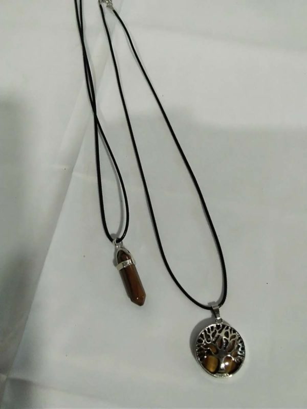 lot 644 tigers eye necklaces - Image 2