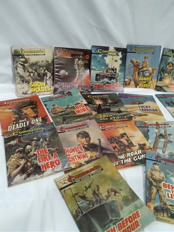 lot 659 collection of vintage commando books - Image 2