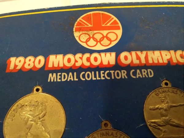 lot 668 1980 Moscow Olympics medal collector card - Image 3