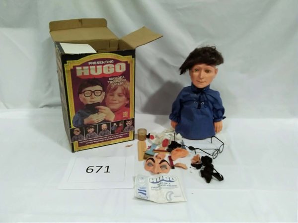 lot 671 Presenting Hugo the man with a thousand faces vintage toy