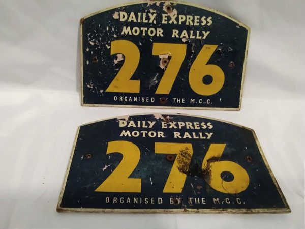 lot 675 car rally plates