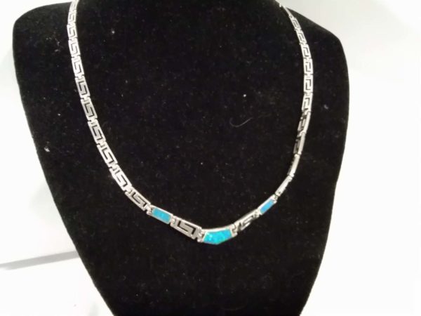 lot 133 attractive sterling silver necklace, earrings & Ring - Image 3