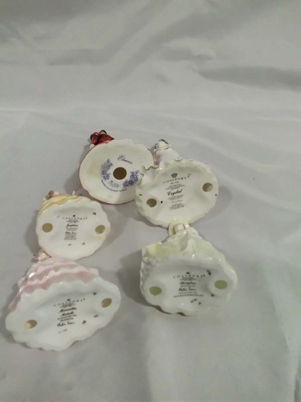 lot 157 Coalport mini figurines x5 - Image 3