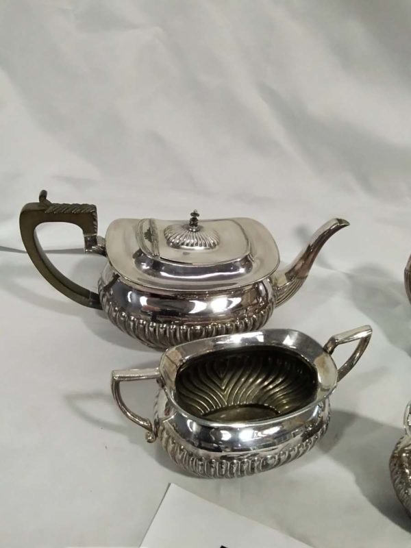 lot 160 sheffield EPBM tea & coffee pot, milk & suagr - Image 5