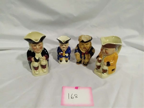 lot 168 charactor jugs x4