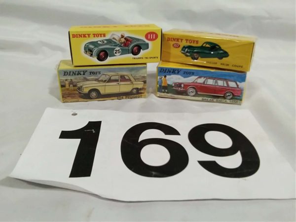 lot 169 4 modern Dinky cars still sealed