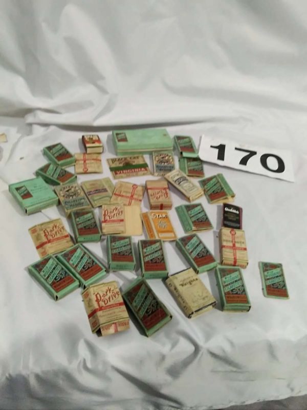 lot 170 empt vintage cigerette packets