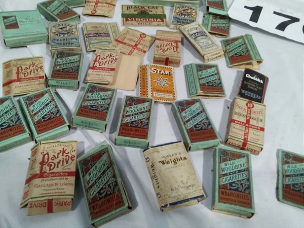 lot 170 empt vintage cigerette packets - Image 5