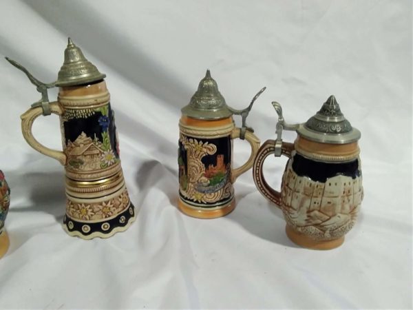 lot 180 5 x beer steins - Image 2