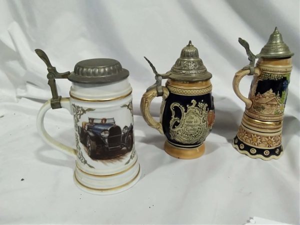 lot 180 5 x beer steins - Image 3