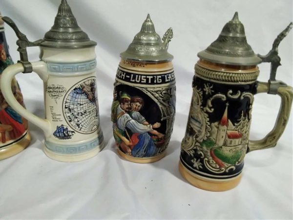 lot 181 5 x beer steins - Image 2