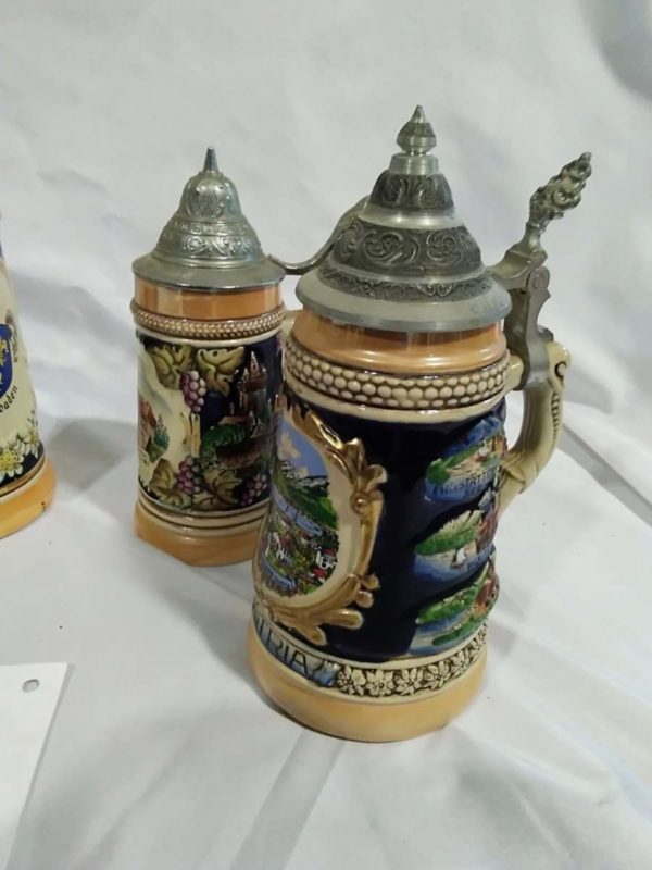 lot 182 6 x beer steins - Image 3