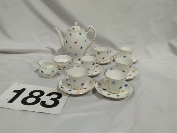 lot 183 china coffee set by Imperial