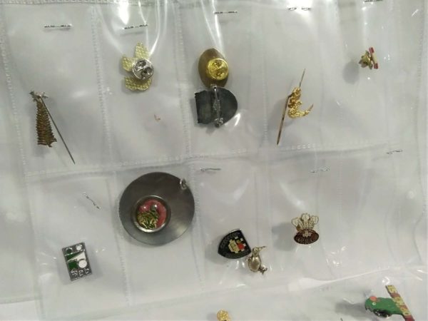 lot 196 collection of pin badges in plastic sleeves - Image 14