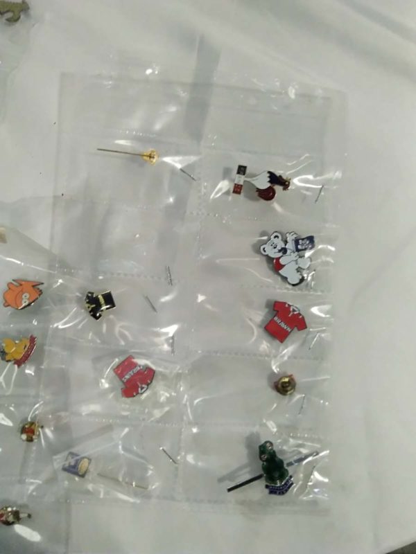 lot 196 collection of pin badges in plastic sleeves - Image 8