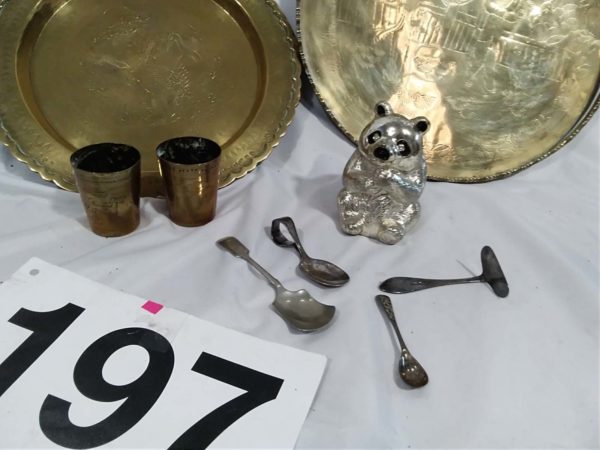 lot 197 brass & metalware items - Image 4