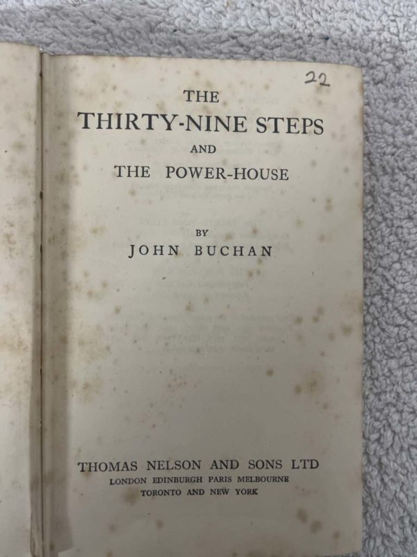 FF008- THE THIRTY NINE STEPS AND THE POWER HOUSE BOOK BY JOHN BUCHAN- COLLECTION FROM FFORESTFACH - Image 3