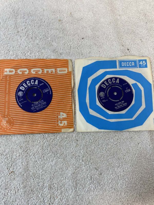 OH009-TWO SINGLES THE ROLLING STONES-COLLECTION FFORESTFACH