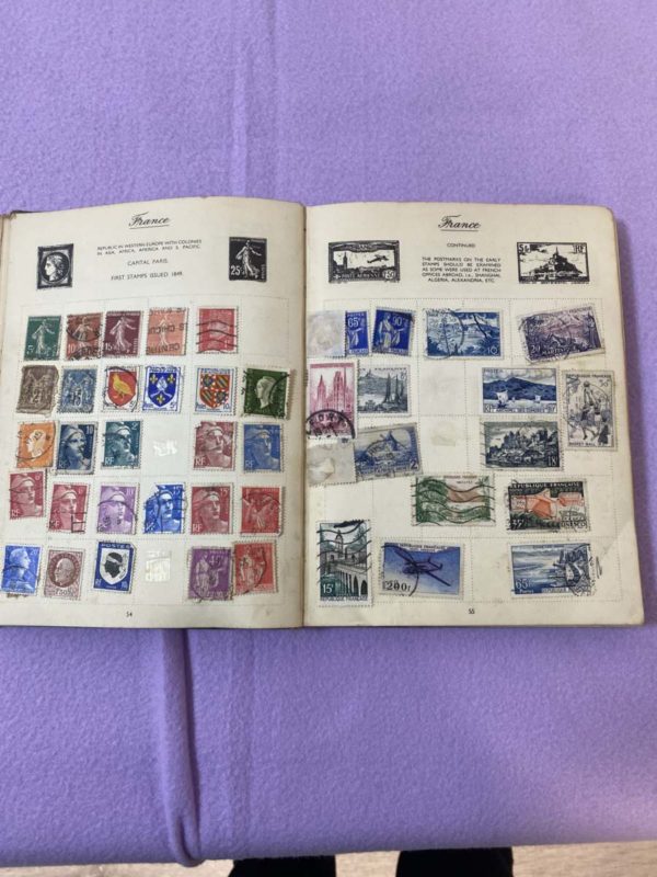 BM001-STAMP ALBUM WITH 800 PLUS STAMPS IN -COLLECTION FORESTFACH - Image 10