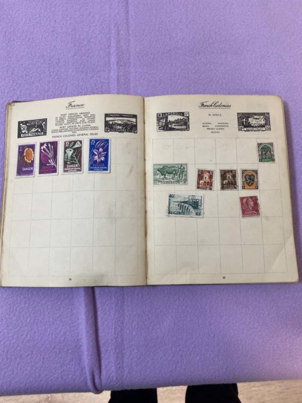 BM001-STAMP ALBUM WITH 800 PLUS STAMPS IN -COLLECTION FORESTFACH - Image 9