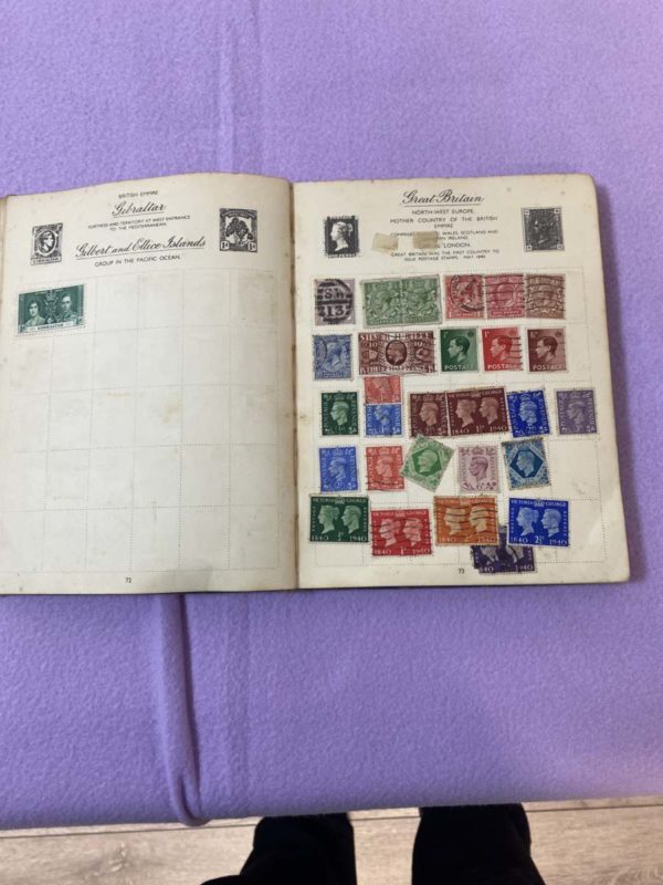 BM001-STAMP ALBUM WITH 800 PLUS STAMPS IN -COLLECTION FORESTFACH - Image 8