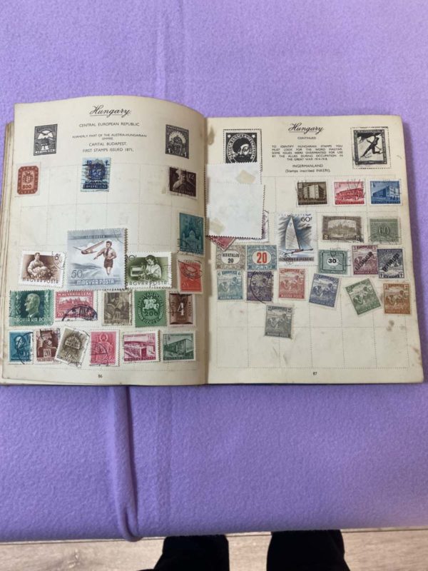 BM001-STAMP ALBUM WITH 800 PLUS STAMPS IN -COLLECTION FORESTFACH - Image 6