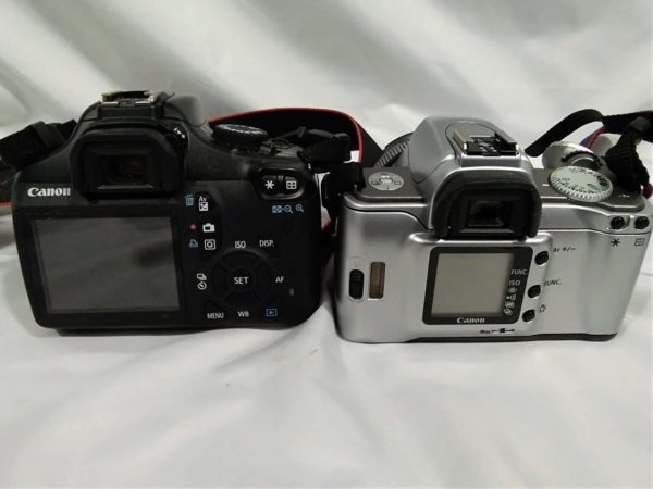 lot 252 2x Canon camera’s & lenses - Image 5