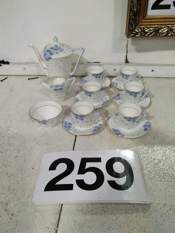 lot 259 hand painted Grafton China tea set - Image 2