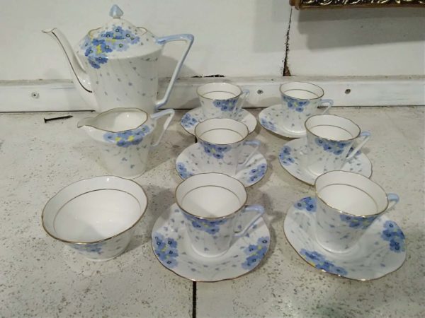 lot 259 hand painted Grafton China tea set