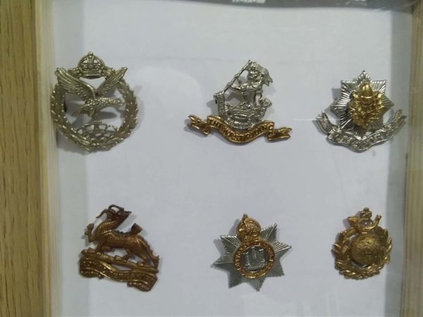 lot 331 framed military badges - Image 2