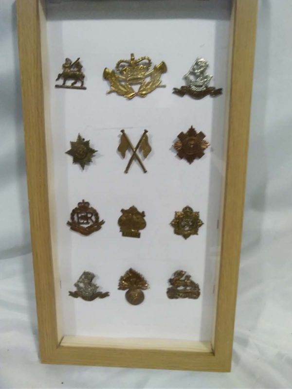 lot 332 framed military badges - Image 2